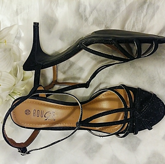 Strappy Glitter Heels - Picture 5 of 6